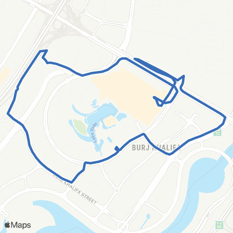 RTA Dubai Mall MS - The Dubai Mall map