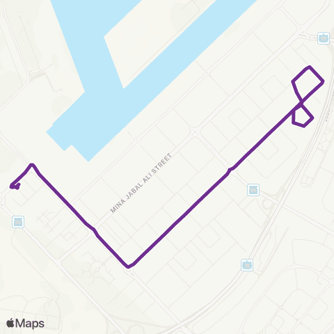 RTA Jebel Ali Bus Station - Life Pharmacy MS map