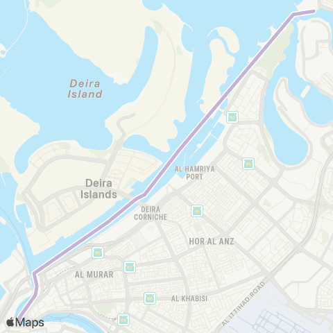 RTA Al Ghubaiba MTS - Sharjah Aquarium Marine Sta map