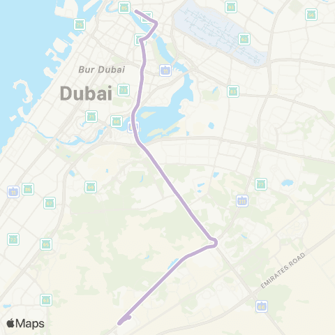 RTA Union Bus Station - Global Village map