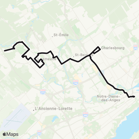 RTC - Loretteville map
