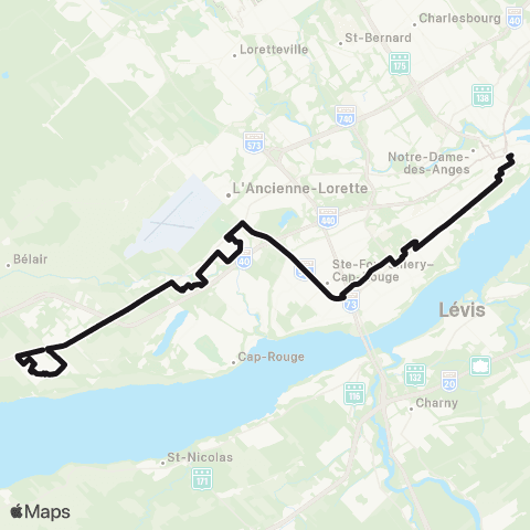 RTC - Saint-Augustin map