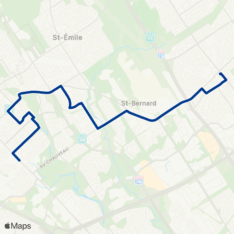 RTC Terminus Charlesbourg - Loretteville map