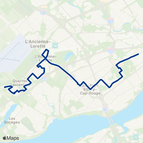 RTC Ste-Foy Ctre / Cégep Garneau - Champigny map
