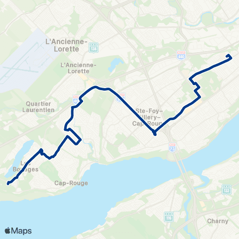 RTC Cégep Garneau - Saint-Augustin map