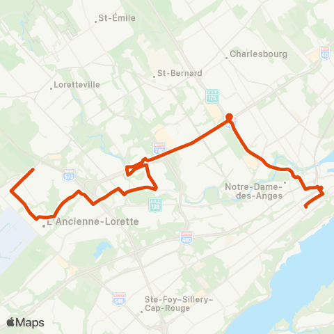 RTC Colline Parlementaire - l'Ancienne-Lorette map