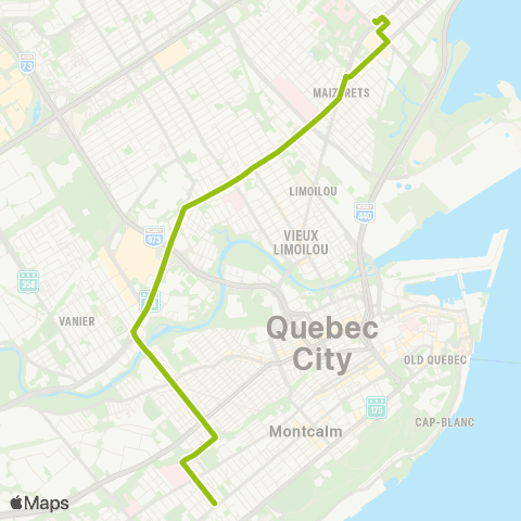 RTC Terminus Beauport - Station Belvédère map