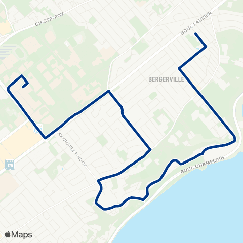 RTC Sillery - Université Laval map