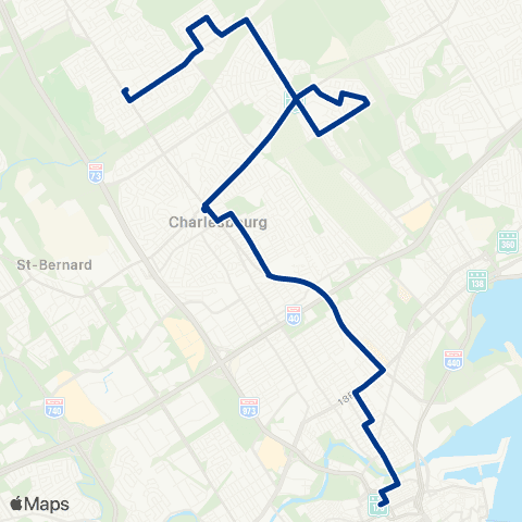 RTC Pl. Jacques-Cartier - Station des Roses map
