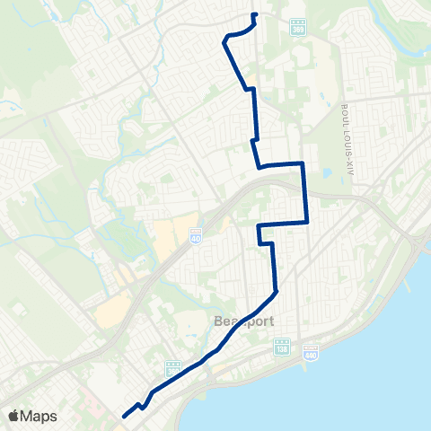 RTC Ste-Thérèse-de-Lisieux - Terminus Beauport map
