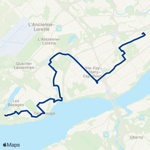 RTC Cégep Garneau - Saint-Augustin map