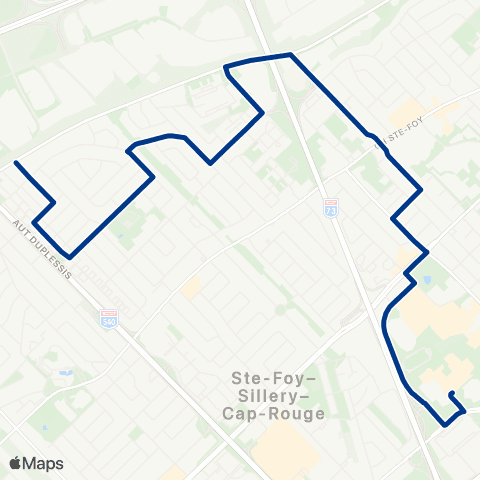 RTC Lignes scolaires École Secondaire de Rochebelle - des Sapins / du Versant-N. map
