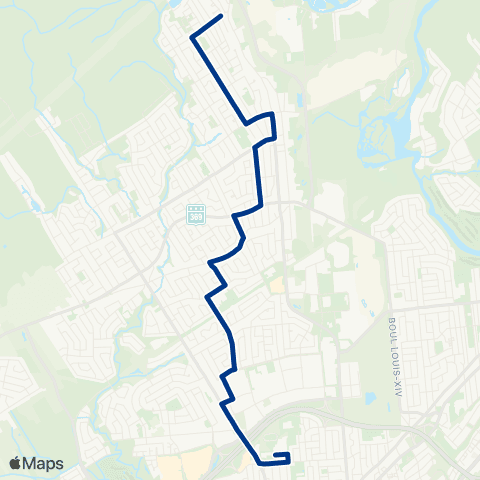 RTC Lignes scolaires École Secondaire de la Seigneurie - du Rang-St-Ignace / Forain map