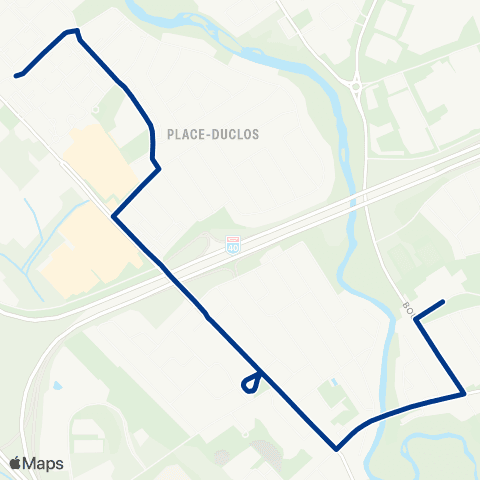 RTC Lignes scolaires École Secondaire la Camaradière - du Costebelle / de Pertuis map