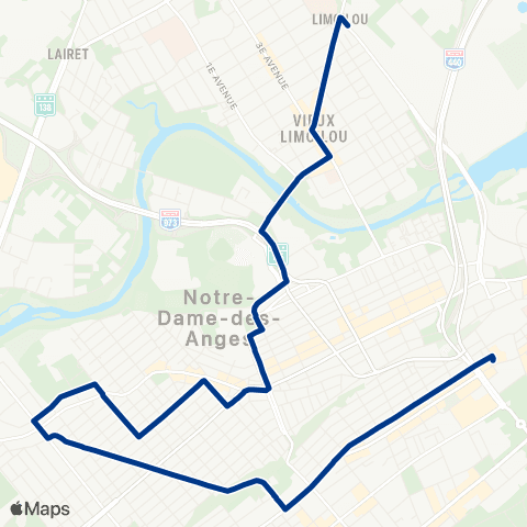 RTC Terminus Place-d'Youville - Limoilou map