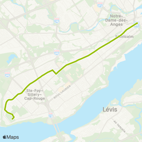 RTC Place d'Youville - Pointe-de-Sainte-Foy map