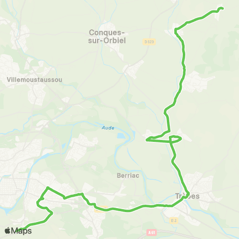 RTCA Villarzel - Carcassonne map