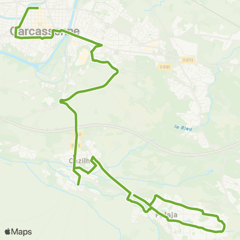 RTCA Palaja - Chénier Gare map