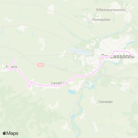 RTCA Arzens - Carcassonne map