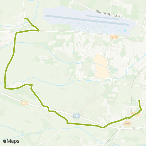 RTCA Grezes - Maquens map