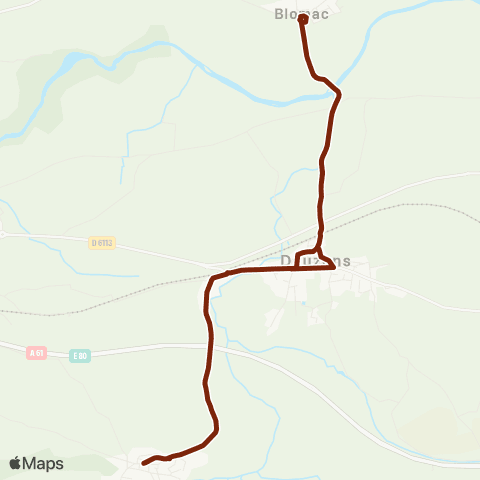 RTCA Comigne - Blomac - Douzens map