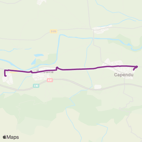 RTCA Floure - Barbaira - Capendu map