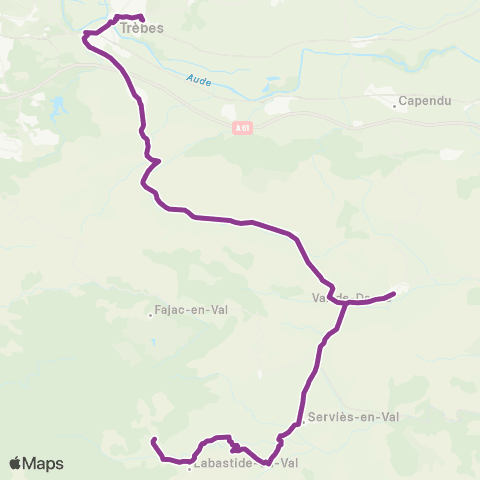 RTCA Val de d'Agne - Collège de Trèbes map