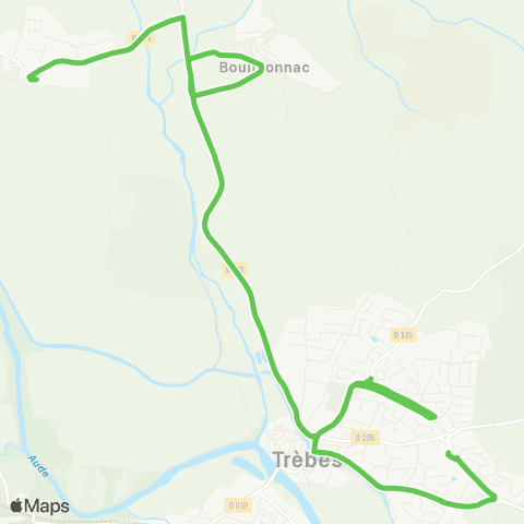 RTCA Villedubert - Trèbes map