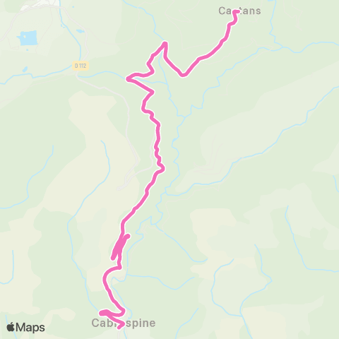 RTCA Castans - Cabrespine map