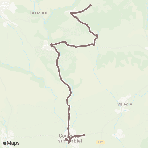 RTCA Limousis - Conques sur Obiel map