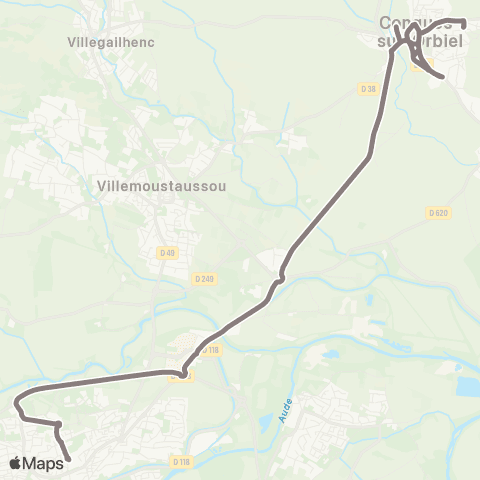 RTCA Conques sur Orbiel - Collège Simone Veil map