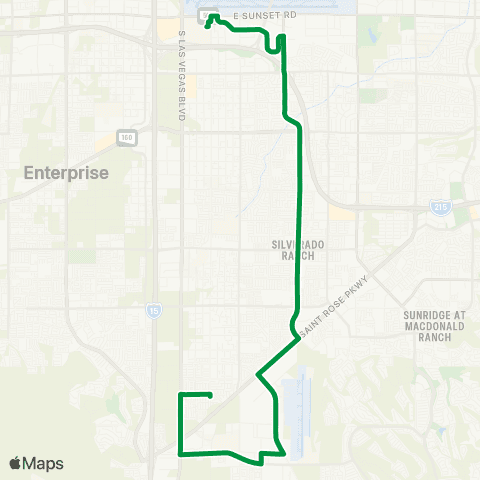 RTC S. Maryland Pkwy / W. Henderson map