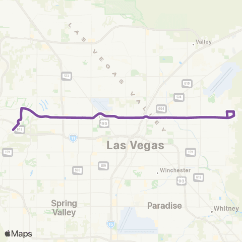 RTC Lake Mead Blvd. map