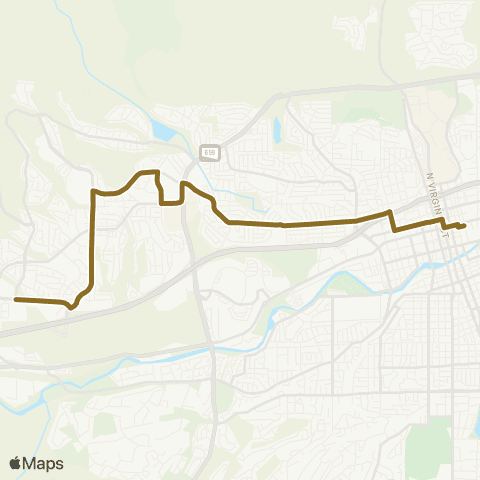 RTC Ride West Seventh map