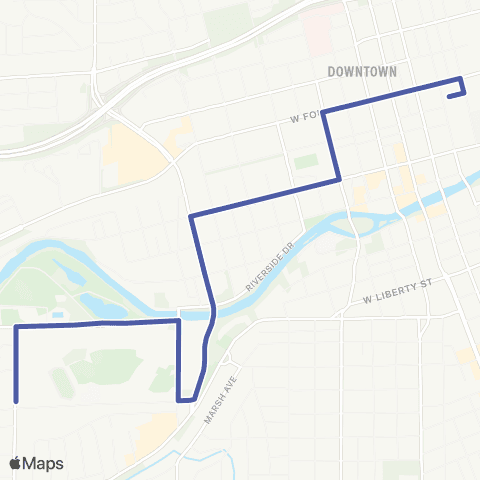 RTC Ride Idlewild map