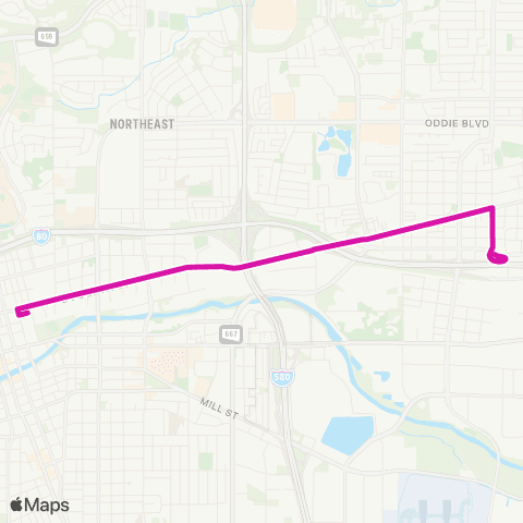 RTC Ride RTC RAPID - Lincoln Line (4th & Prater) map