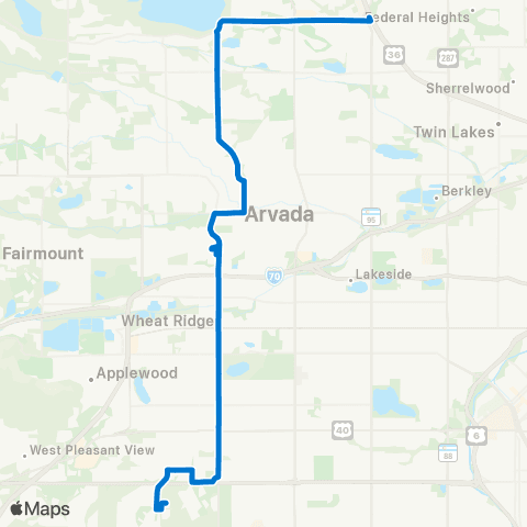 RTD Kipling Street map