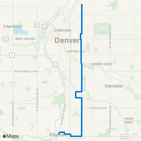 RTD South Downing map