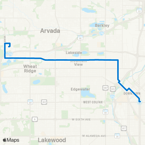RTD 44th Avenue map