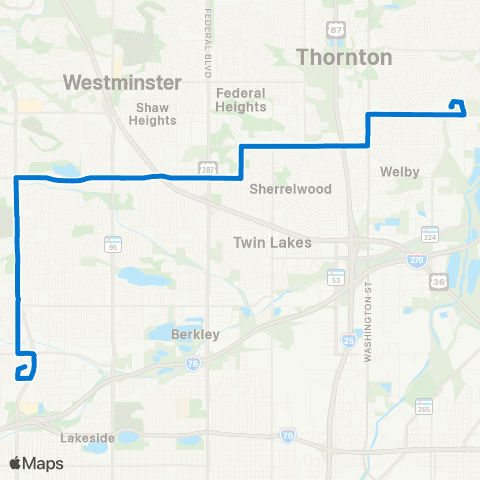 RTD 80th Avenue map