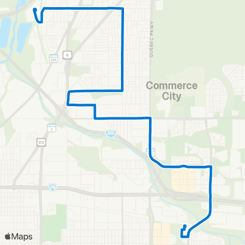RTD Central Park / 72nd Ave Station map