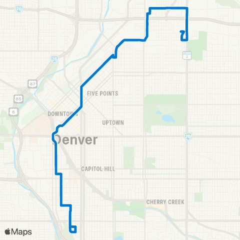RTD Art District Connector map