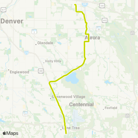 RTD Peoria - Lincoln map