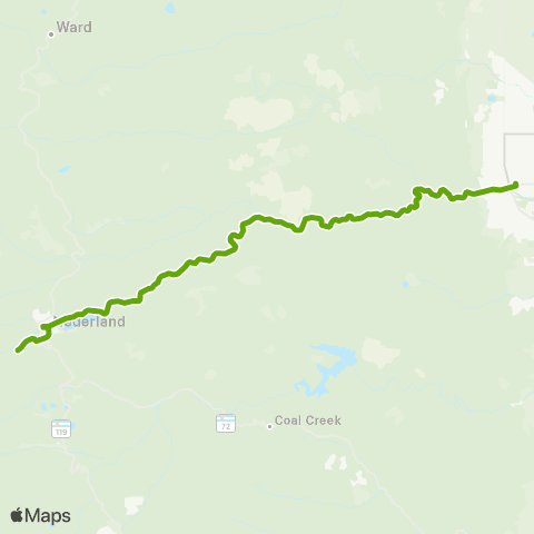RTD Boulder / Nederland / Eldora map