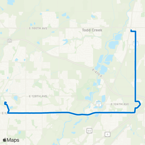 RTD Thornton / Brighton map