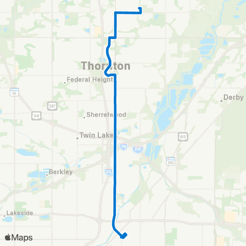 RTD North Washington map