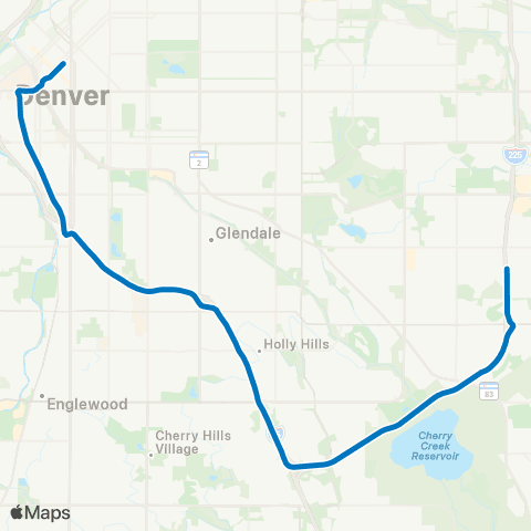 RTD 18th / Calif - Florida map