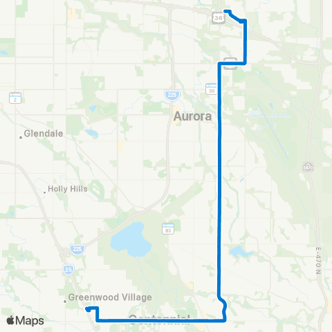 RTD Buckley Road map