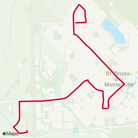 RTL Gare St-Bruno / Montarville / Y.-Duckett map