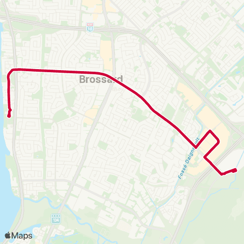 RTL Station Brossard / de Rome / St-Laurent map